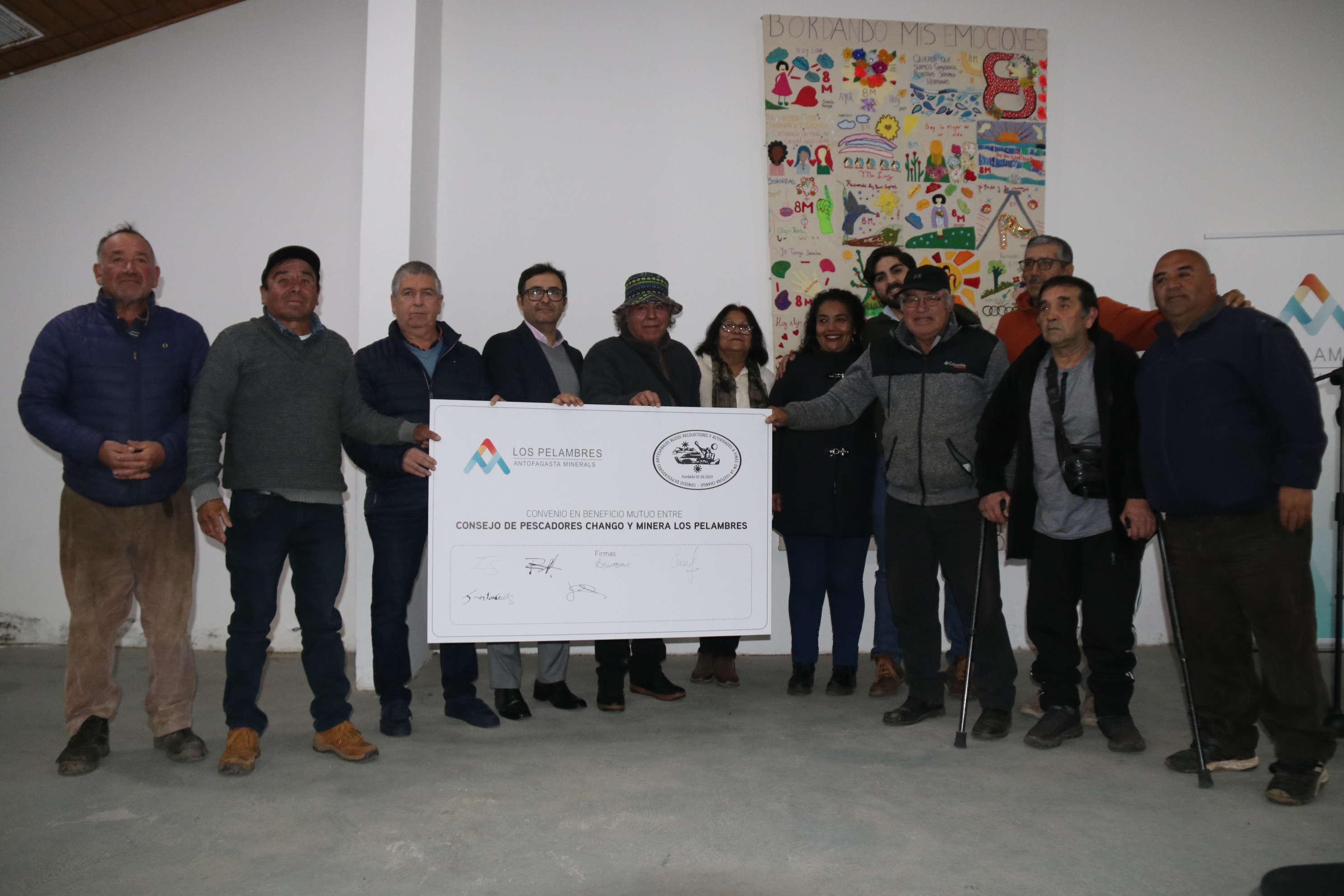 Firma convenio Pescadores Changos